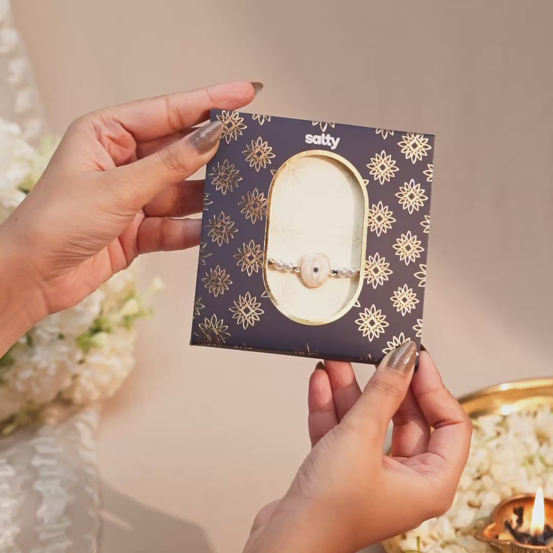 Shubh Drishti Pearl Rakhi for Bhaiya