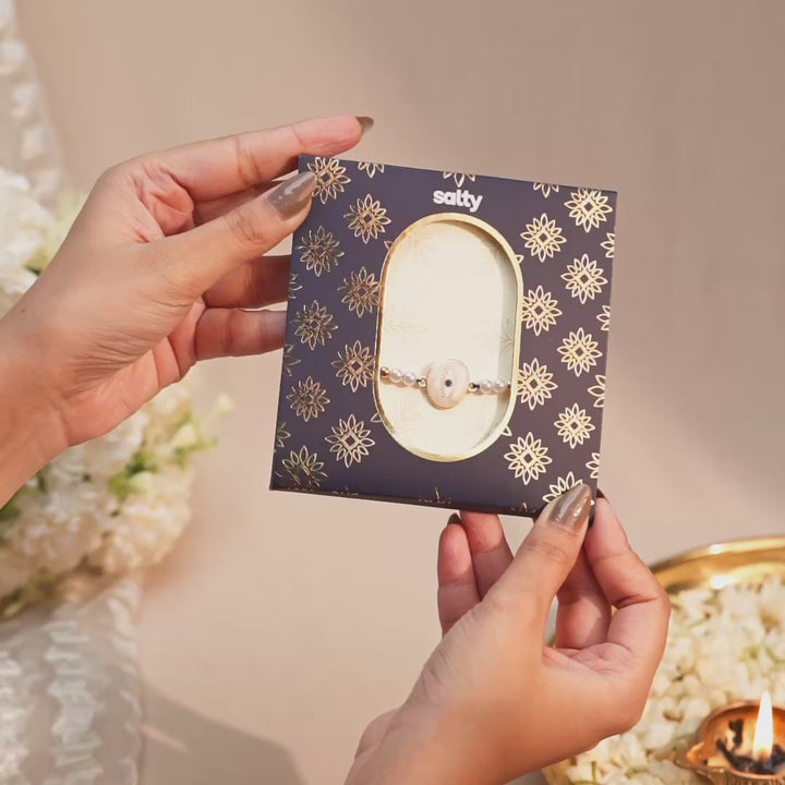 Shubh Drishti Pearl Rakhi for Bhaiya