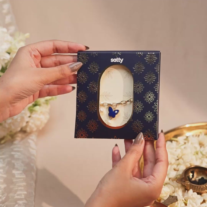 Rang Birangi Butterfly Evil Eye Rakhi