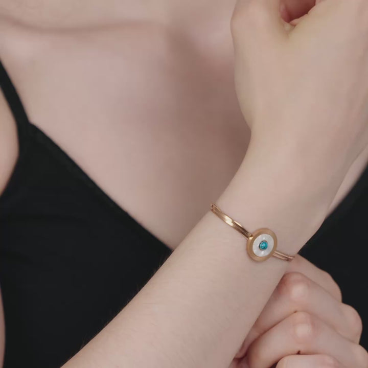 Eye of Protection Rose Gold Bracelet