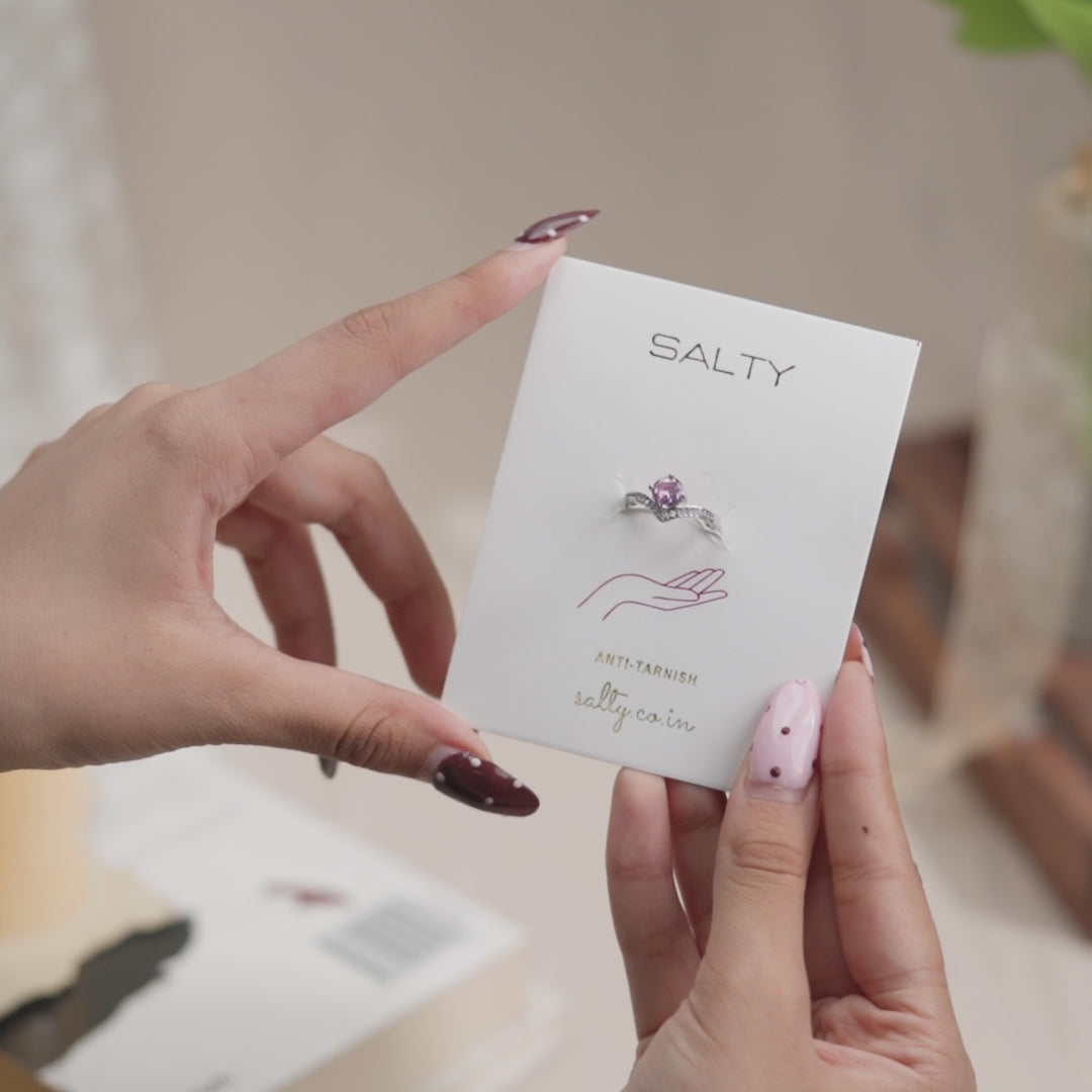 Sweetheart Rosé Curve Ring
