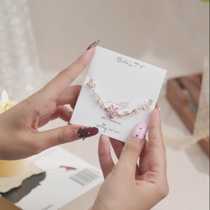 Sunset Bloom Bracelet - Pink
