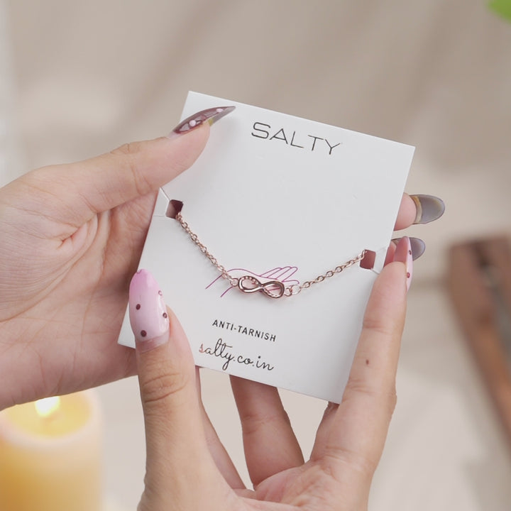 Forever Linked Infinity White Bracelet