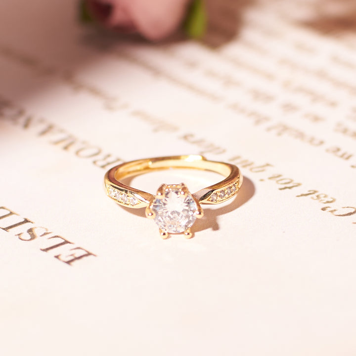 Gold-Tone Engagement Ring