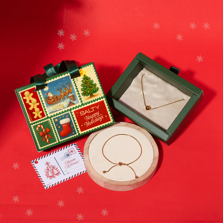 Secret Santa Christmas Classic Knot Gift Box