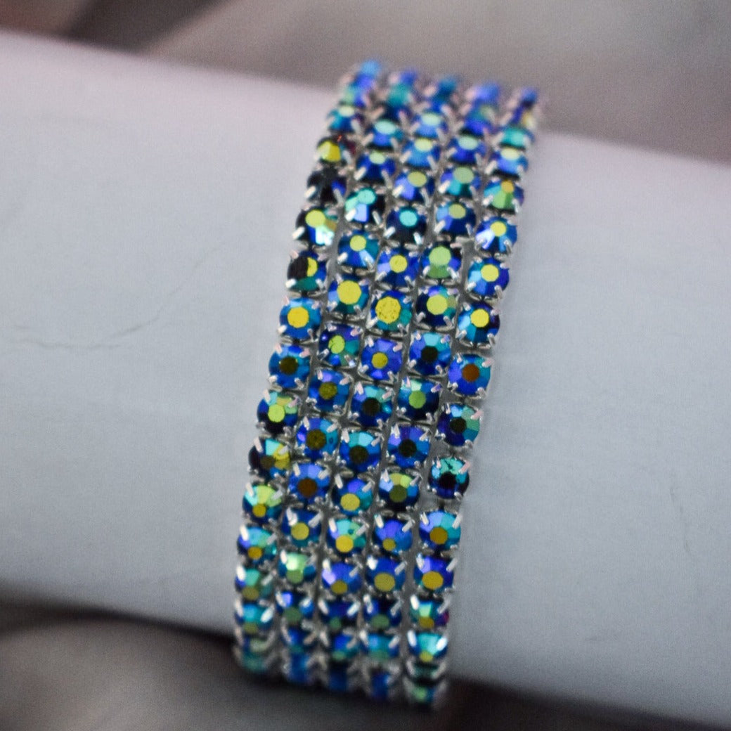 set of 5 Effulgent Rainbow Stackable Bands - Salty Accessories