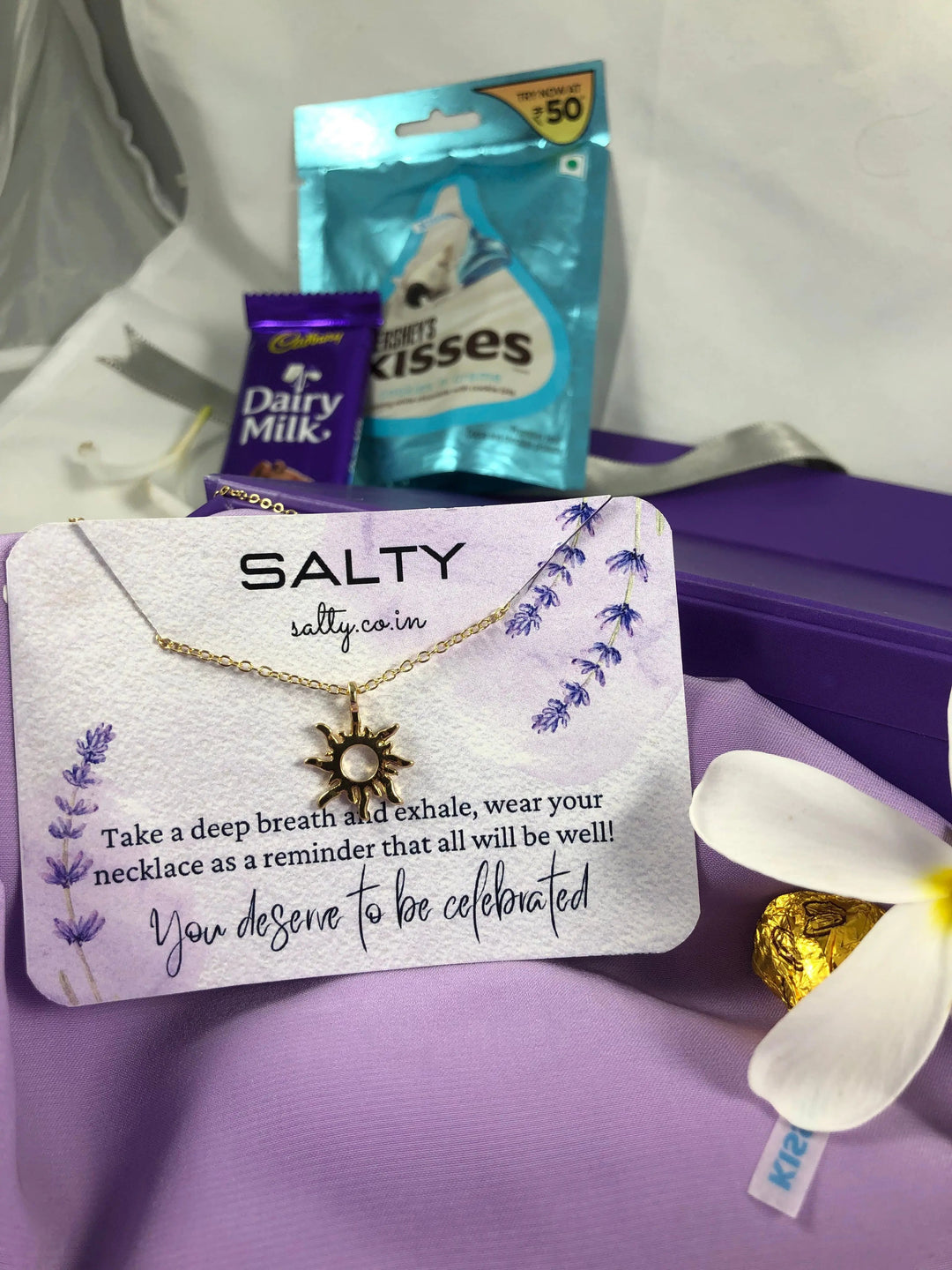Sun Charm Necklace - Gold - Salty Accessories