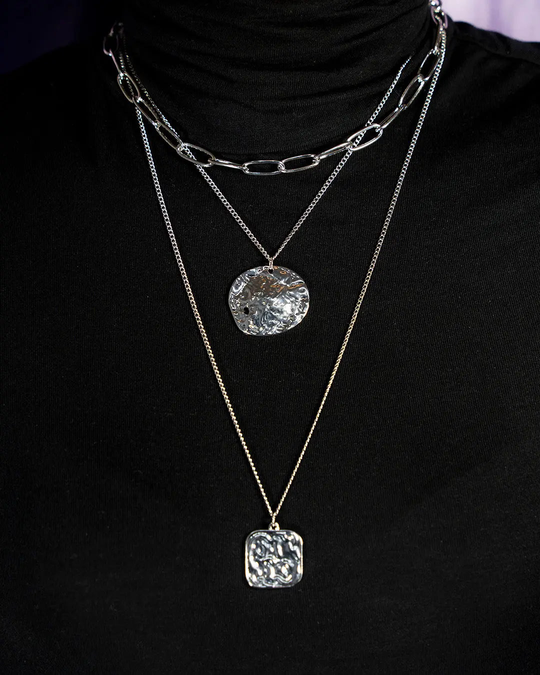 3 layers Boho Silver Chains