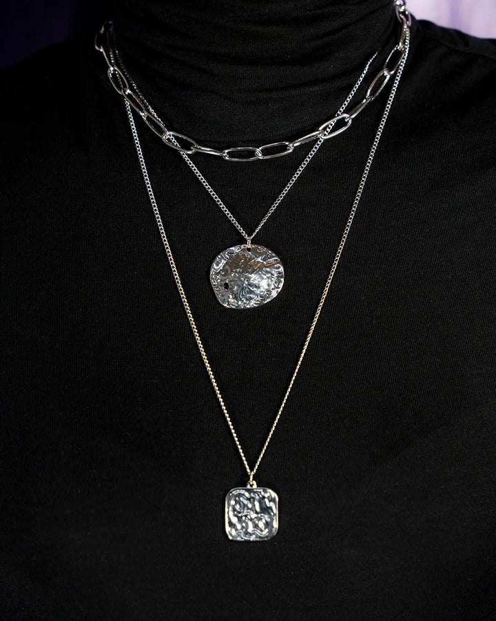3 layers Boho Silver Chains