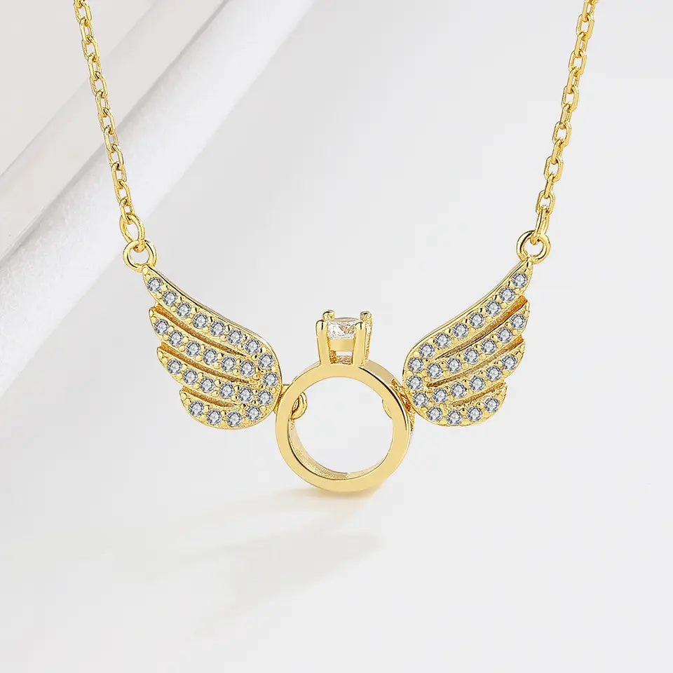 Angel Wings Necklace - Gold