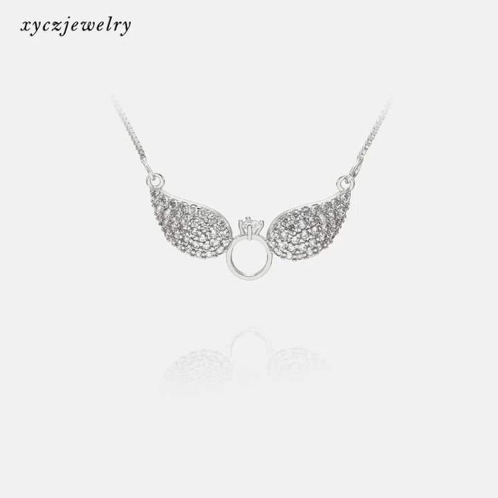 Angel Wings Necklace - Silver