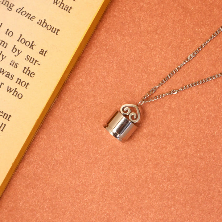 Antique Silver Lock Necklace