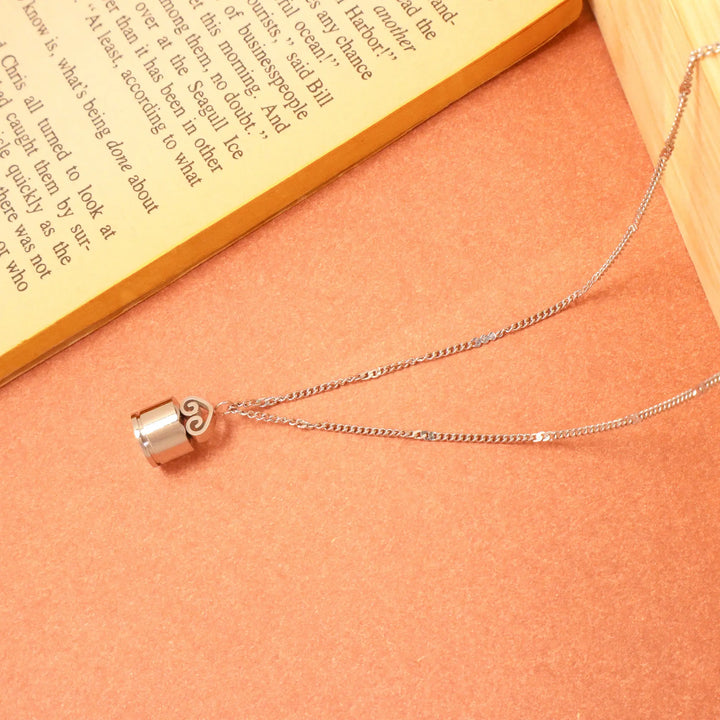 Antique Silver Lock Necklace