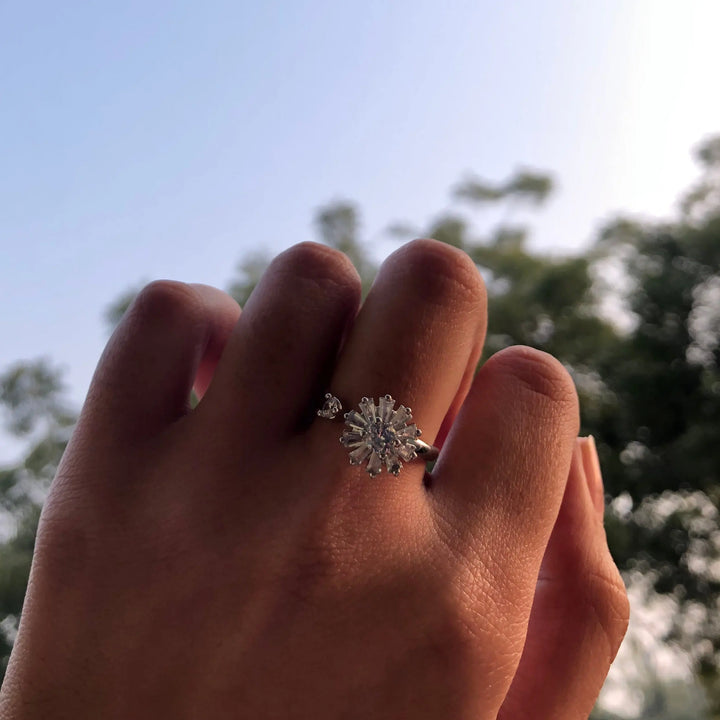 Aster Spinner Ring - Silver