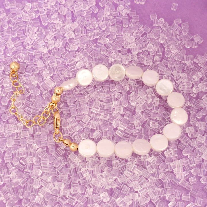 Aust White Pearls Bracelet