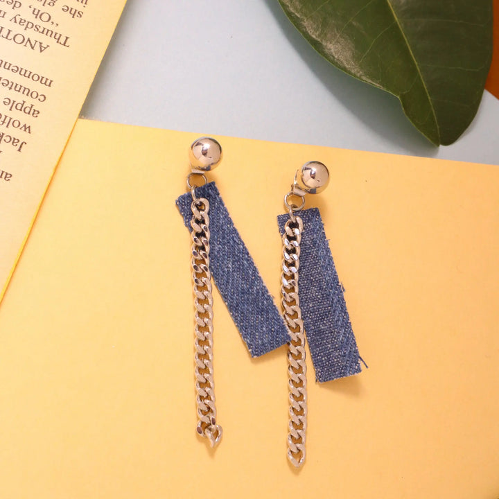 Badass Denim Earrings