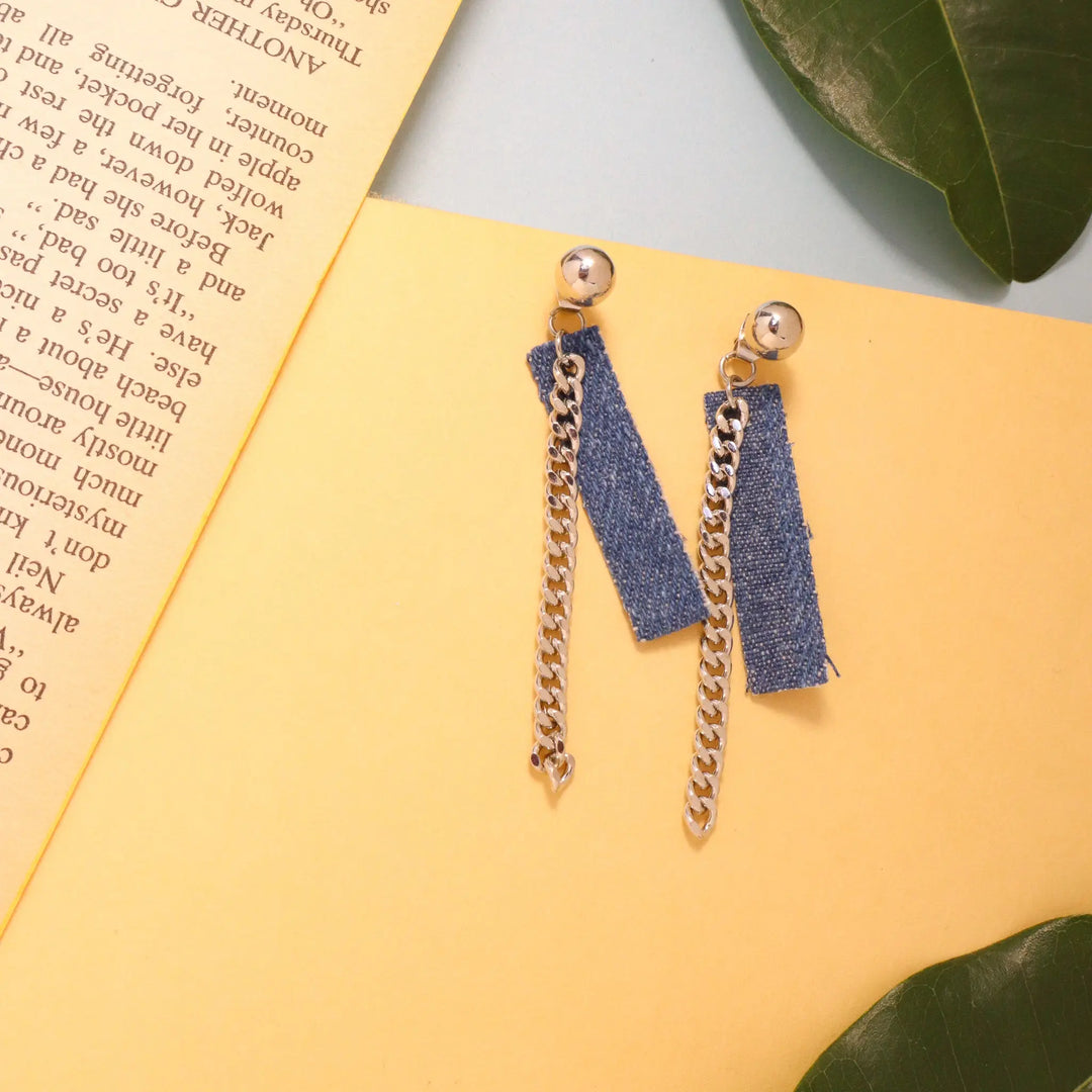 Badass Denim Earrings