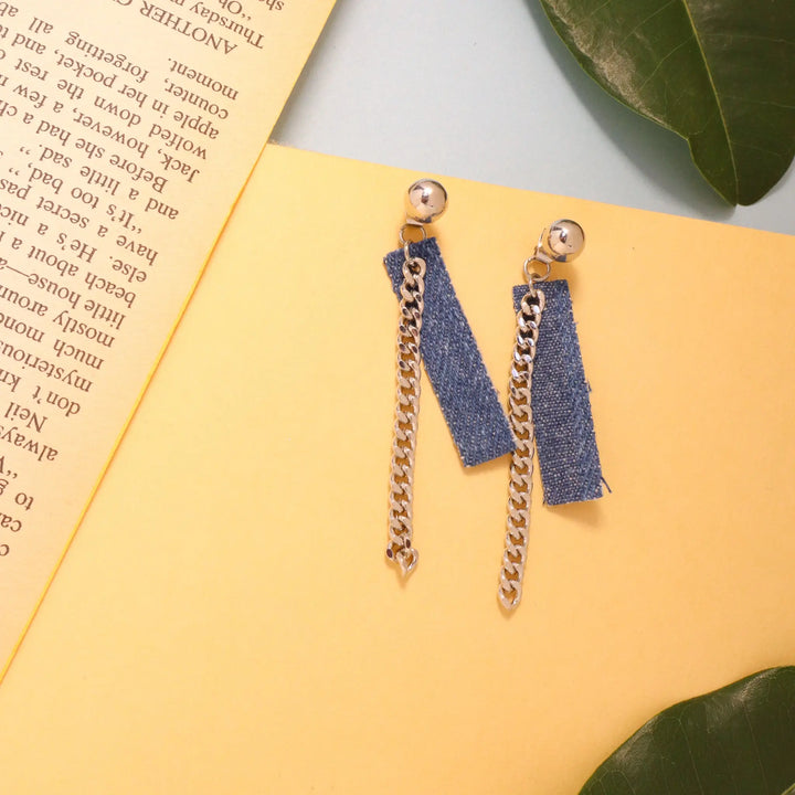 Badass Denim Earrings