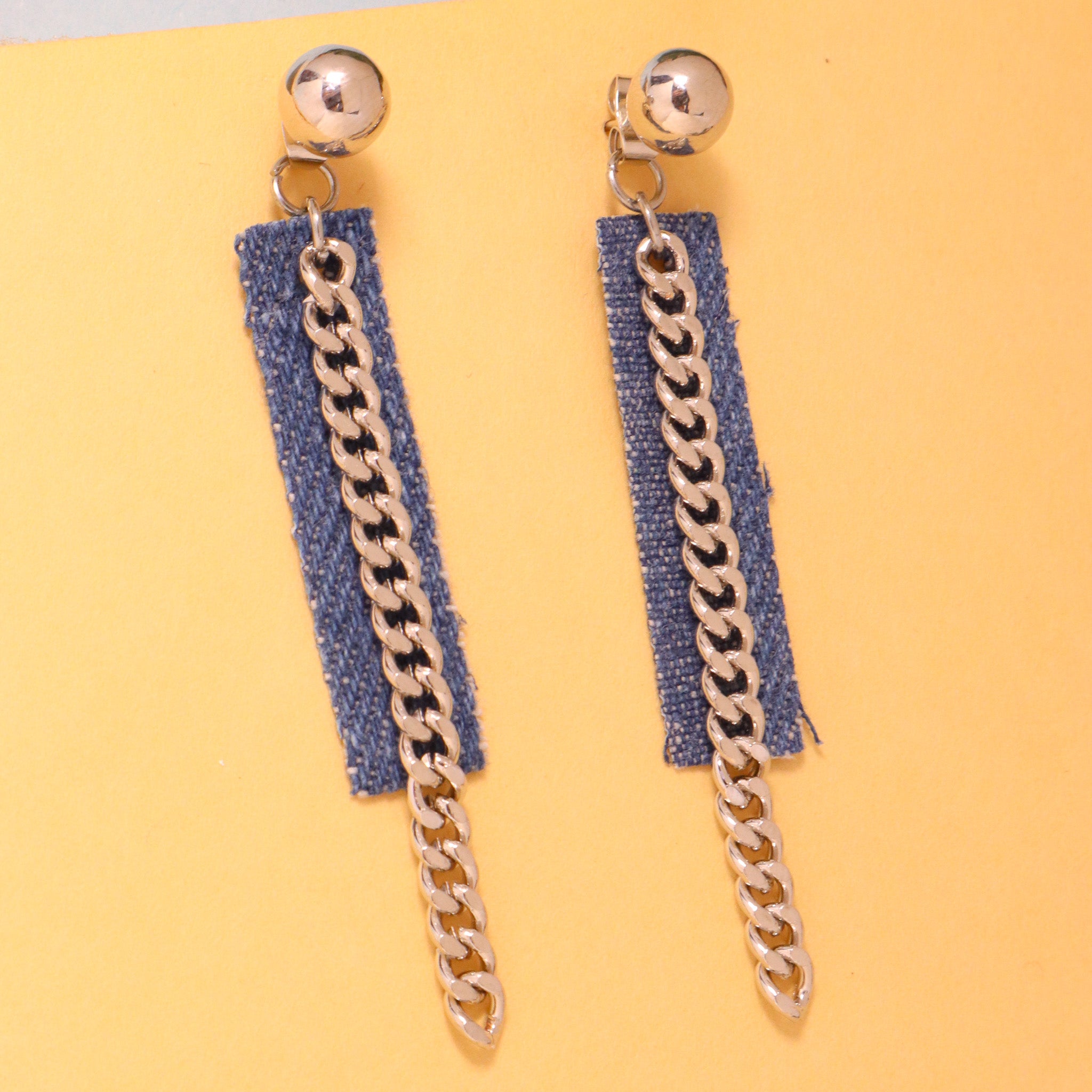Aggregate more than 197 denim tassel earrings
