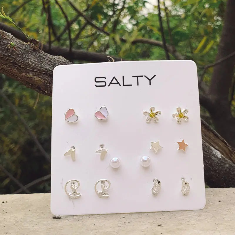 "Blossom" Weekly 7 Stud Earrings