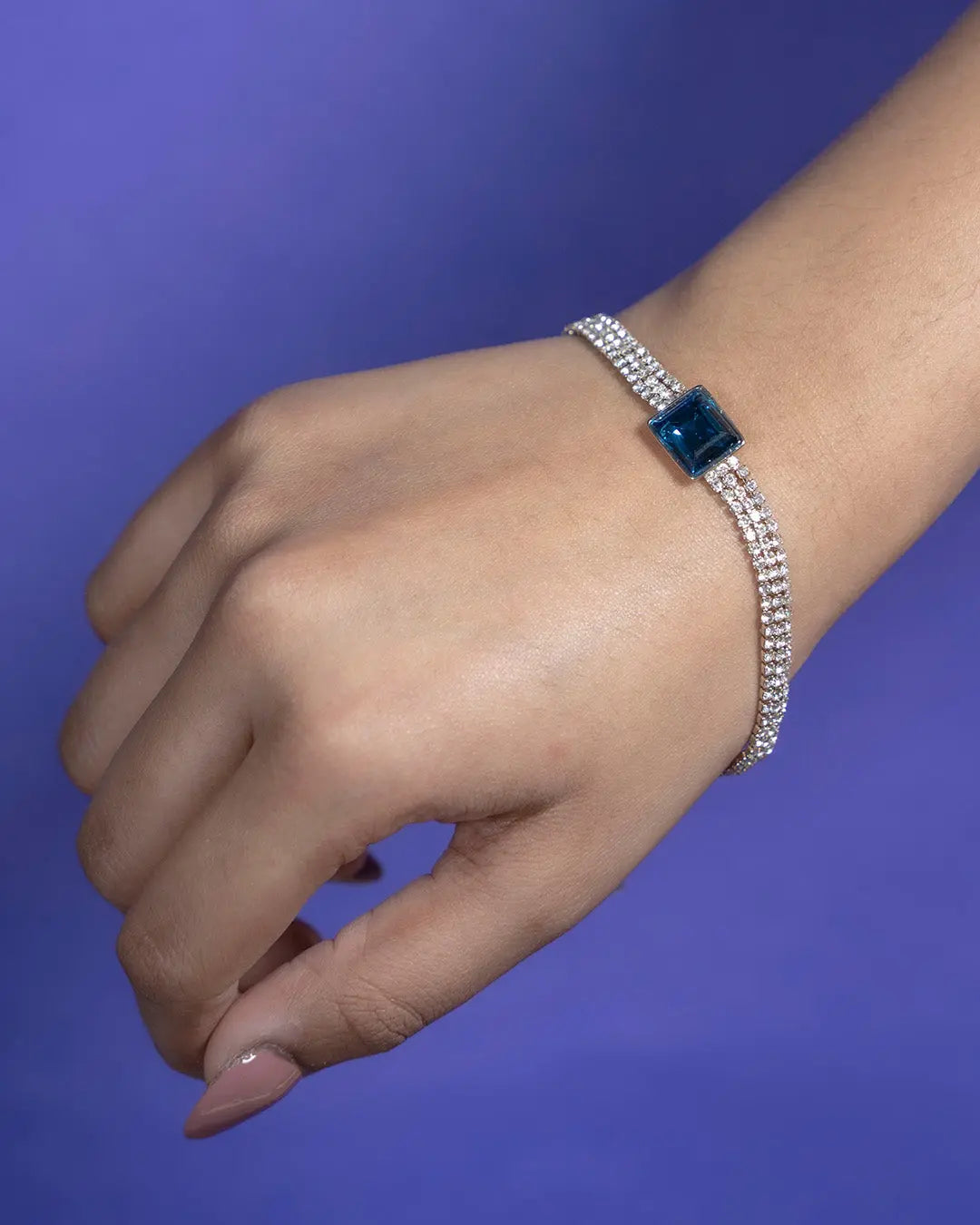 Classic Blue Charm Bracelet