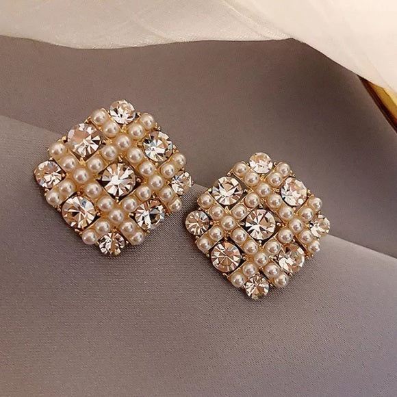 Classic Diamond Waffle Studs