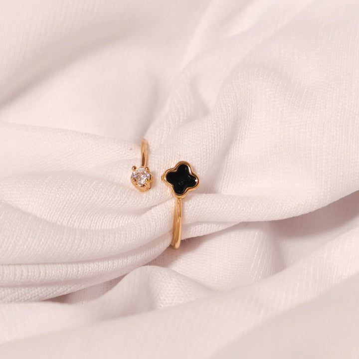 Clover Crystal Ring