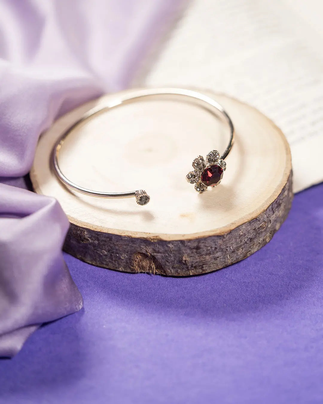 Cocktail Party Cuff Bracelet - Red