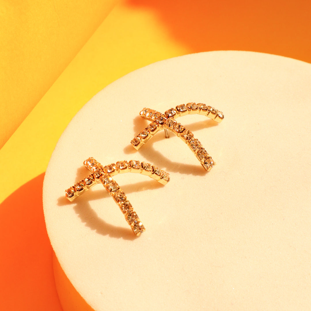 Crazy "X" chic studs