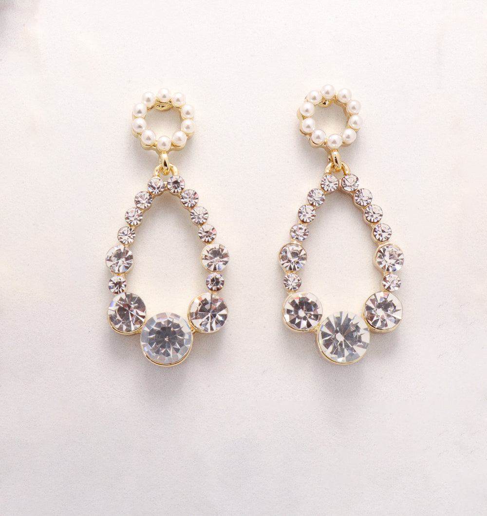 Crystal Teardrop Earrings