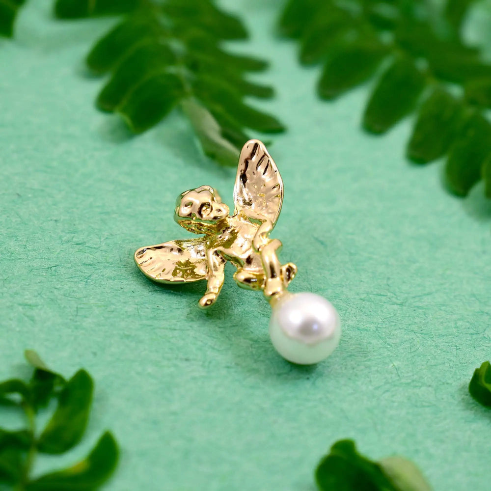 Cupid's Love Pearl Drop Earrings