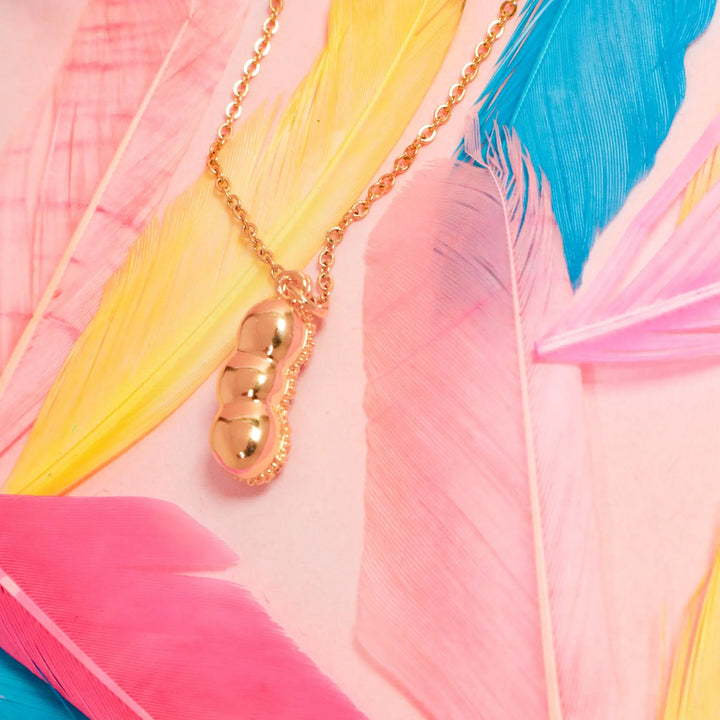 Cute Peanut Open Necklace