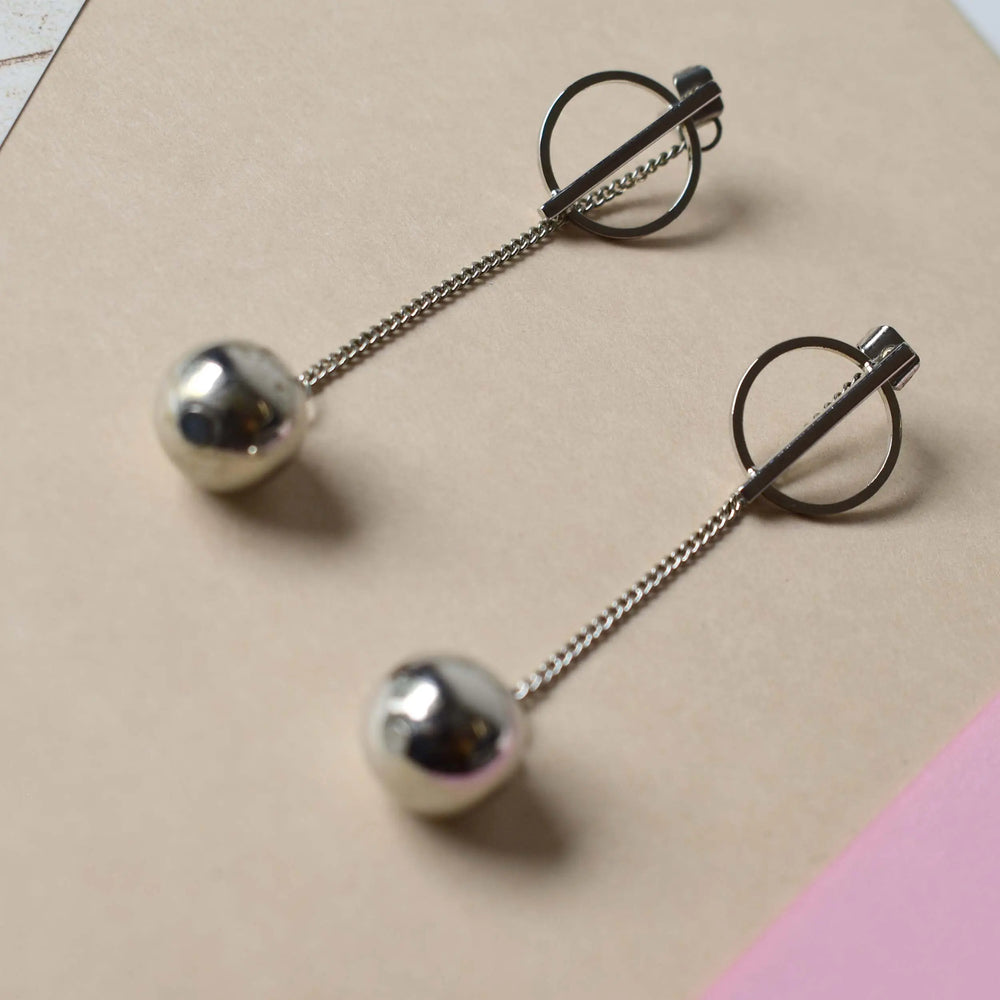 2-in-1 Stud Ball Earrings