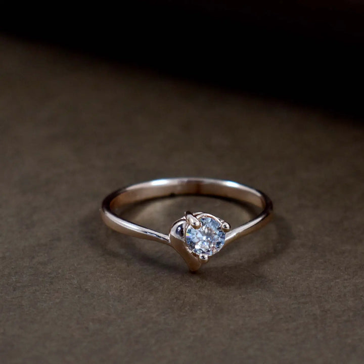 Ravishing gem rose-gold ring