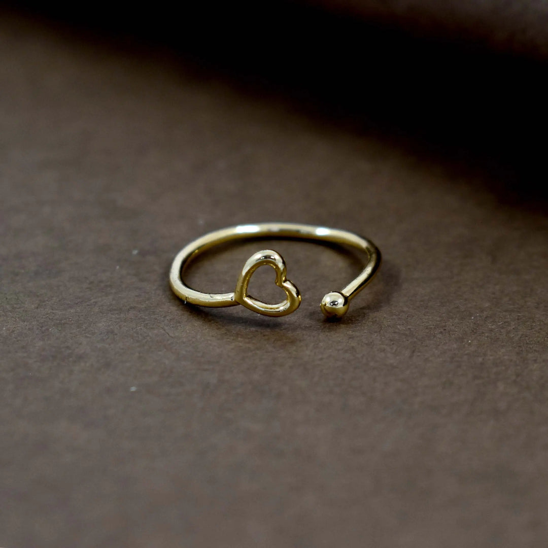 Liebe gold ring