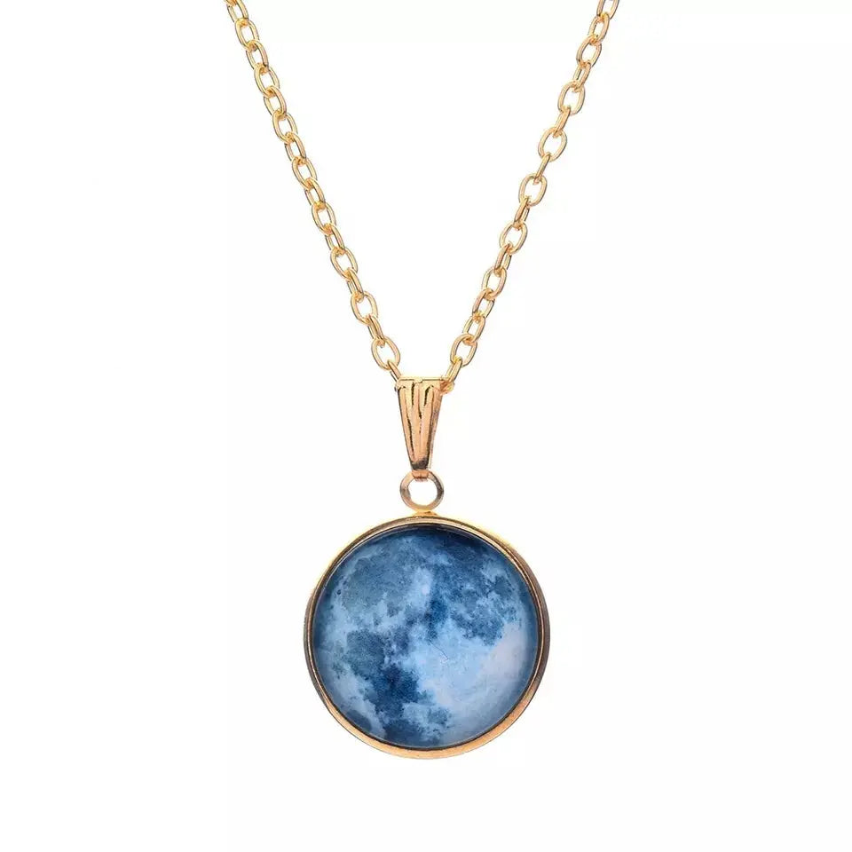 Daydream Sky Blue Cloudy Necklace