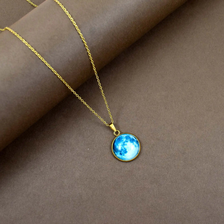 Daydream Sky Blue Cloudy Necklace