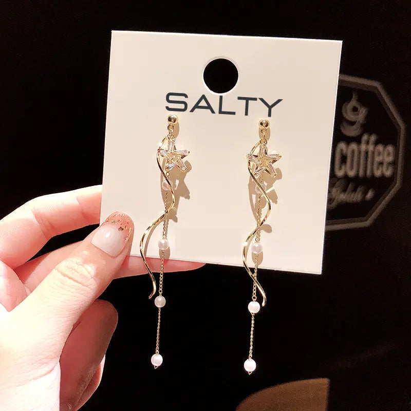 Daylight Tassel Bling Earrings