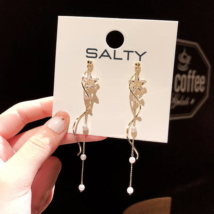 Daylight Tassel Bling Earrings