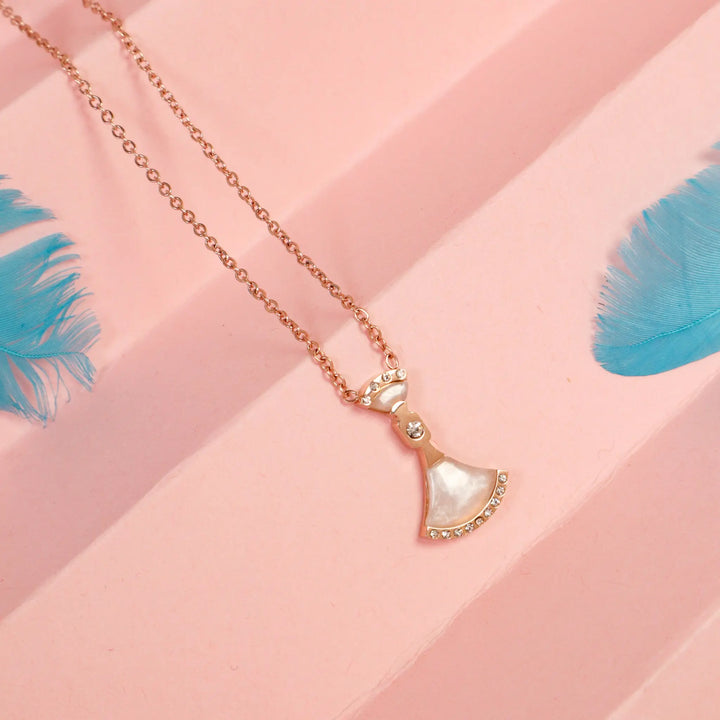Divas Dream Bell Necklace - Rose Gold