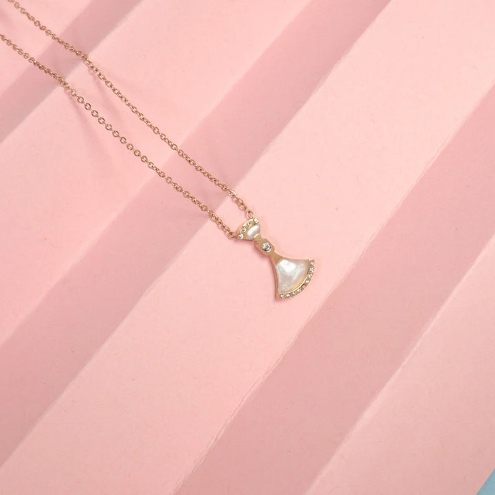 Divas Dream Bell Necklace - Rose Gold