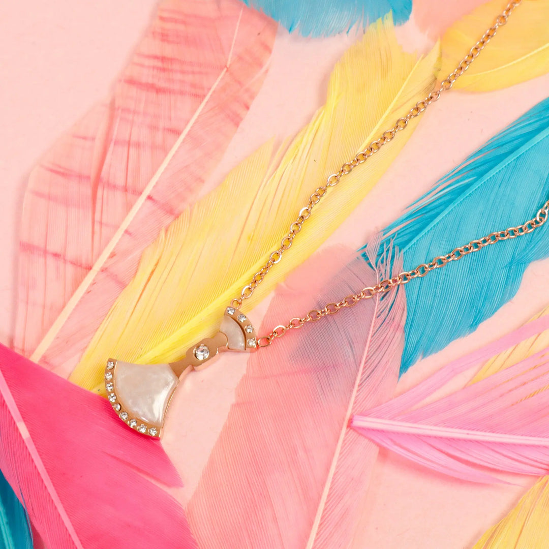 Divas Dream Bell Necklace - Rose Gold
