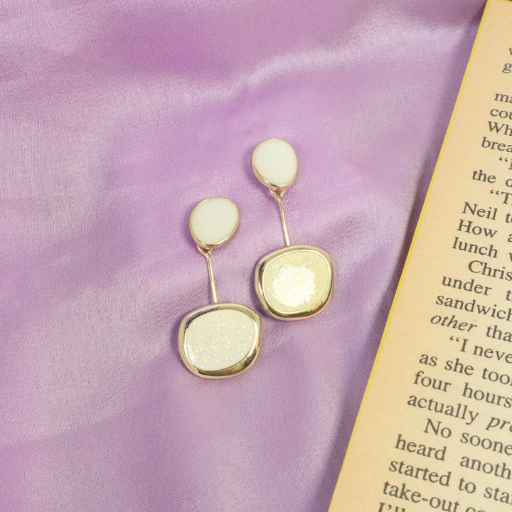 Formal White Tassel Earrings
