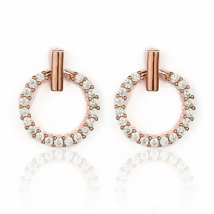 Glamorous Open Zirconia Earrings