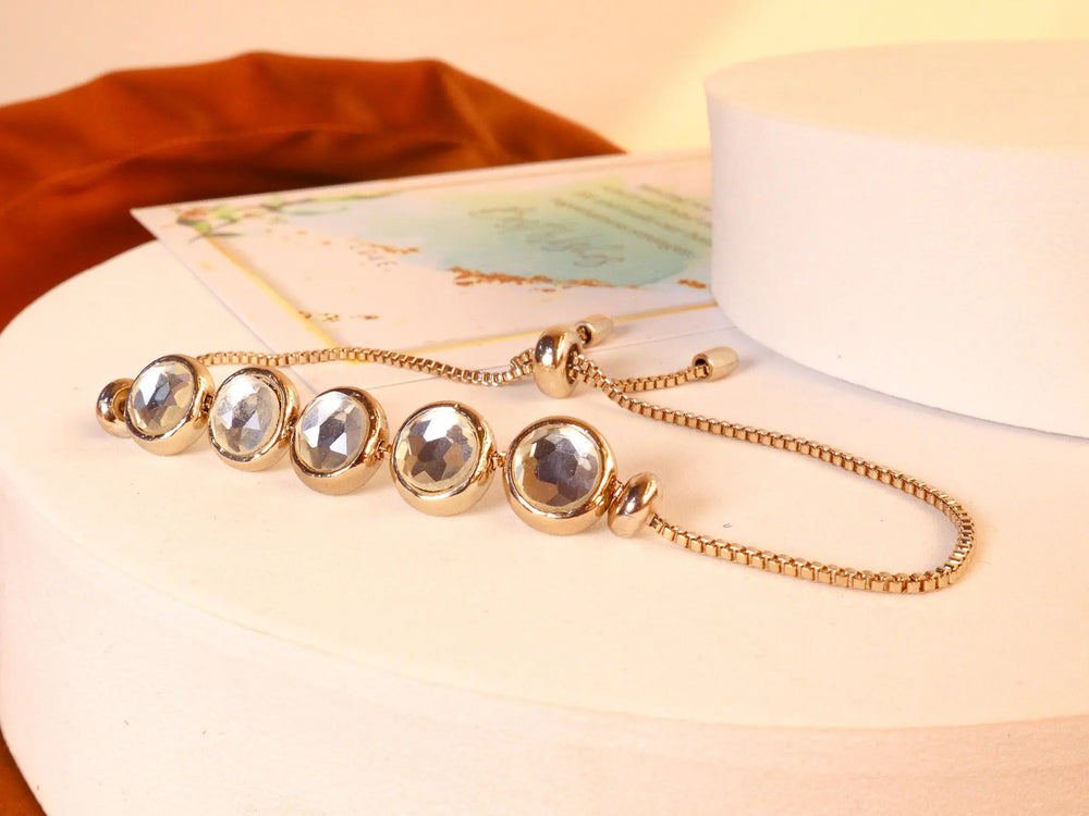 Gold Gem Bracelet