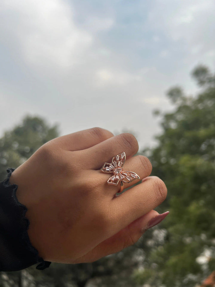 Golden Birdwings ring
