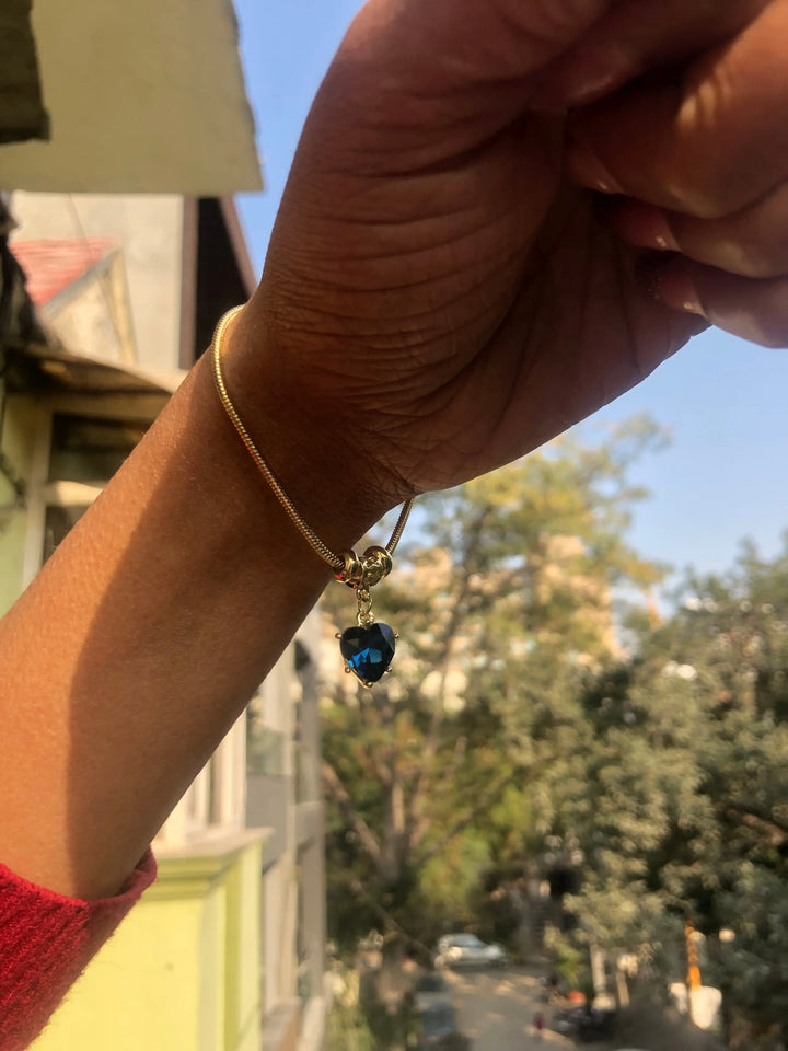 Heart Drop charm Bracelet