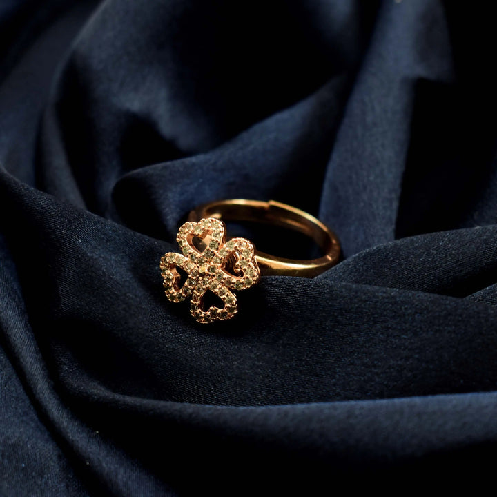 Hyacinth Spinner Ring - Rose Gold