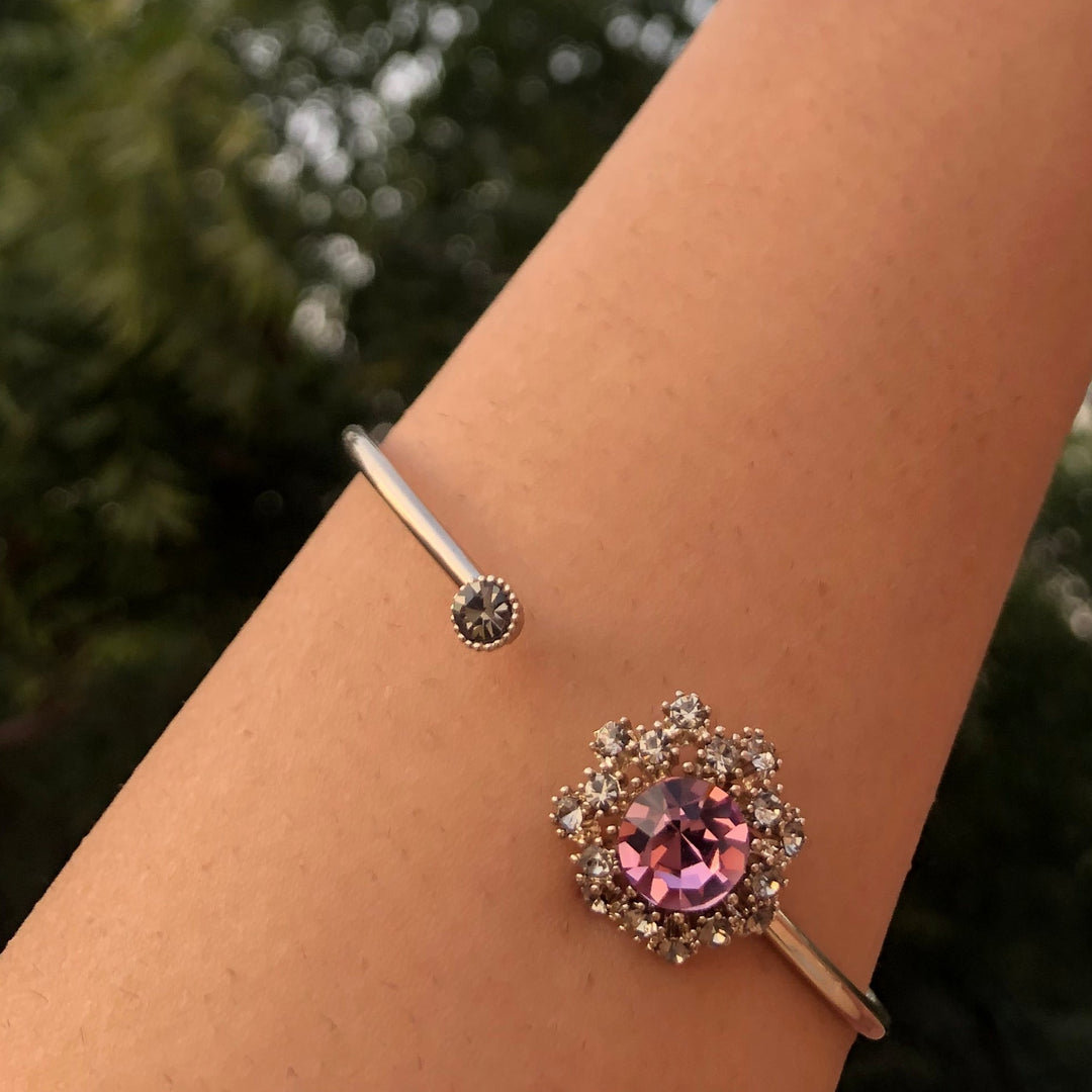 Cocktail Party Cuff Bracelet - Pink