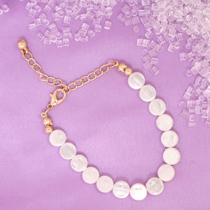 Aust White Pearls Bracelet